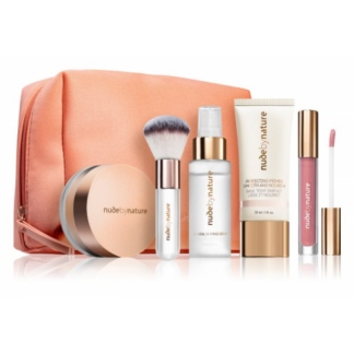 FRESH COMPLEXION W4 SOFT SAND Base de teint 30 ml + fond de teint poudre 10 g + Fixateur maquillage 60 ml + Pinceau + Gloss + Trousse
