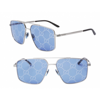 GUCCI - Lunettes de soleil homme - bleu - collection 2021