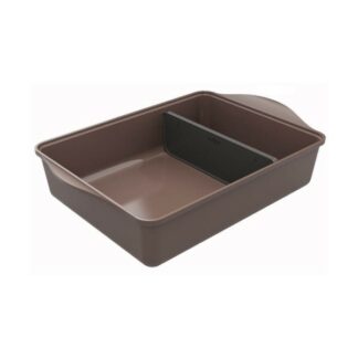 Plat a four avec separateur - taupe