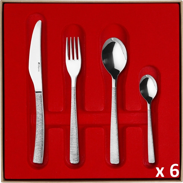 Coffret 24 couverts ASTREE CISELE - miroir