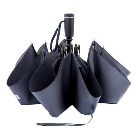Parapluie de poche Double B - bleu navy – Image 2