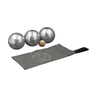 Jeu de 3 boules de petanque Lisse pack loisir inox