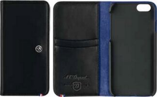 Etui iPhone 6 LINE D en cuir - noir