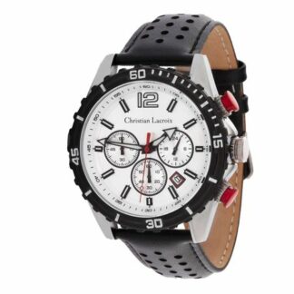 Montre unisex chronographe Sol 43 mm - noir et chromé