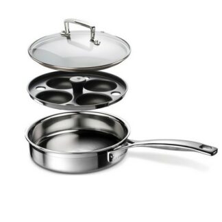 Sauteuse avec insert oeufs - inox