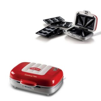 Gaufrier Party Time 3 en 1 700 W - rouge