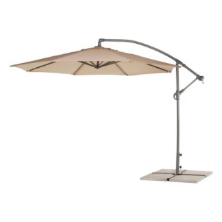 Parasol deporte rond Viena 300 - toile beige