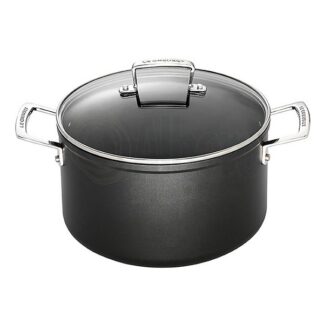 Faitout 24 cm Les Forgées avec couvercle verre