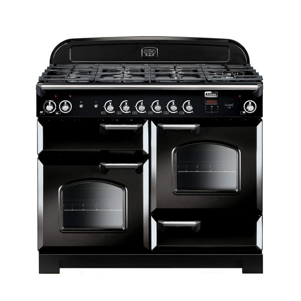 Piano de cuisson CLASSIC Tab Gaz 110 cm - noir chrome