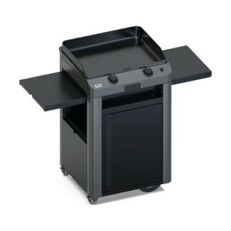 Plancha gaz COMBO FUSION 60 - 2 brûleurs sur chariot - gris cargo