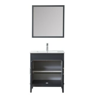 Ensemble de salle de bain bleu 75 cm