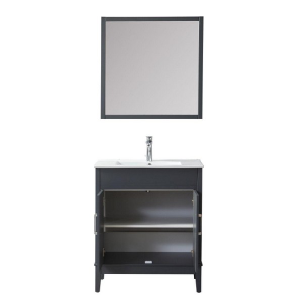 Ensemble de salle de bain bleu 75 cm
