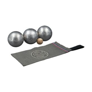 Jeu de 3 boules de petanque Chevron pack loisir inox -