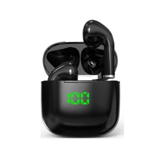 Ecouteurs sans fil avec boitier de charge par induction - noir