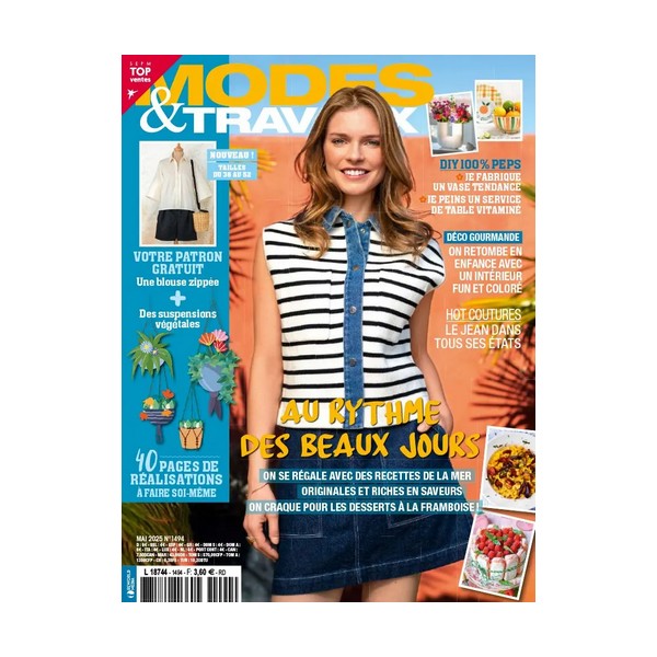 Abonnement magazine mensuel MODES ET TRAVAUX - 12 numeros