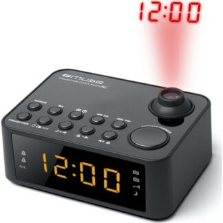 Radio reveil PLL double alarme avec projection