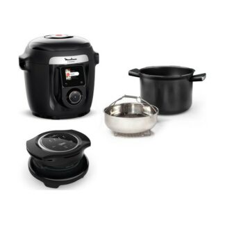 Multicuiseur intelligent Cookeo avec couvercle 6 L - noir