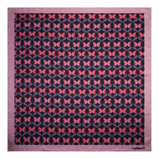 Foulard Pontia - rouge pastel