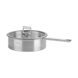 Sauteuse Strate en inox brossé 26 cm avec couvercle