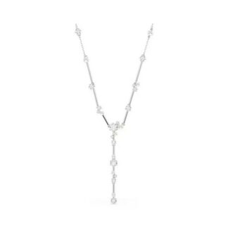 Collier en Y Constella métal rhodie
