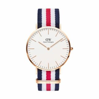 Montre Classic Canterbury 40 mm - rose or - blanc