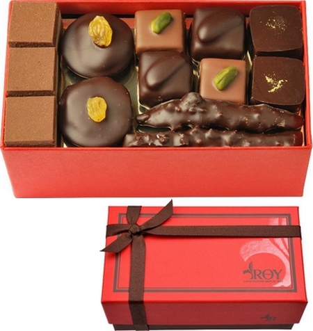 Chocolats noir et lait assortiment - boite 400g