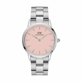 Montre femme Iconic Link 36 mm - argent - rose pastel