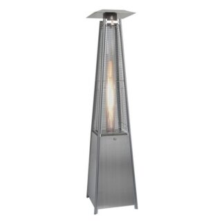 Parasol chauffant hexagonal 10000 W - inox