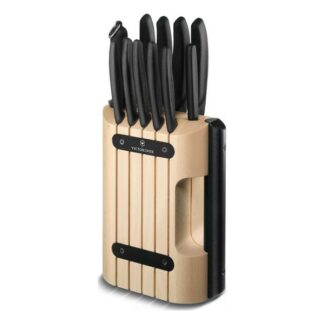Bloc porte couteaux Swiss Classic avec 11 pièces - noir