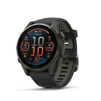 Montre connectee Fenix 8 43 mm - gris carbon - noir