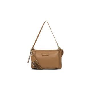 Sac double pochette dune - camel
