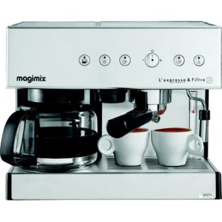 Combine automatique Expresso et Filtre - chrome mat