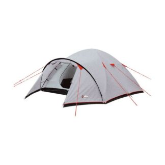 Tente Corte 3 pers - gris et rouge