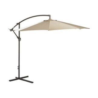Parasol rond avec pied 270 cm - taupe