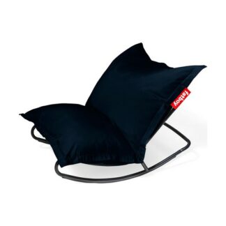 Chaise a bascule ROCK 'N ROLL + pouf ORIGINAL OUTDOOR - bleu