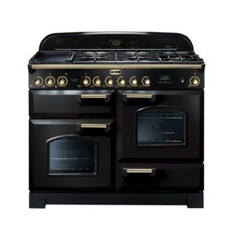 Piano de cuisson CLASSIC DELUXE Tab Mix 110 cm - noir laiton