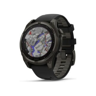 Montre connectee Fenix 8 Solar 47 mm - gris carbon - noir