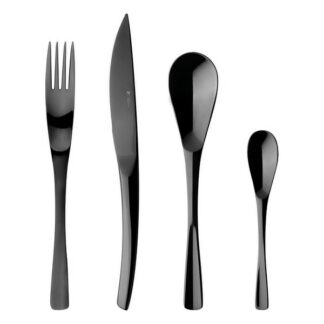 Couverts XY BLACK MIROIR Coffret 24 pieces - noir