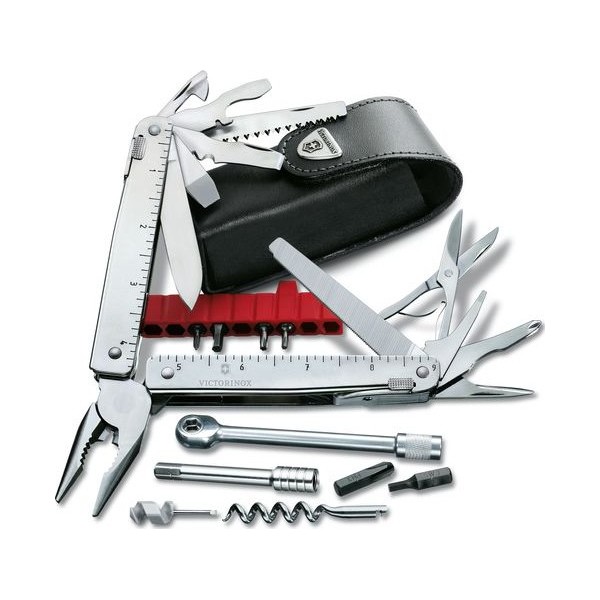 Couteau suisse Swiss Tool X Plus Ratchette - 19 pièces - argent