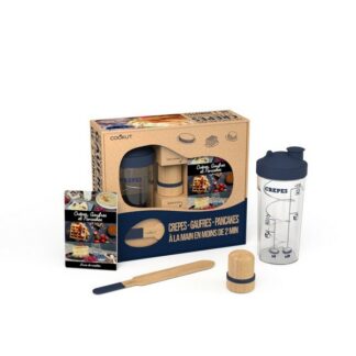 Shaker a crepe Miam factory coffret - bleu
