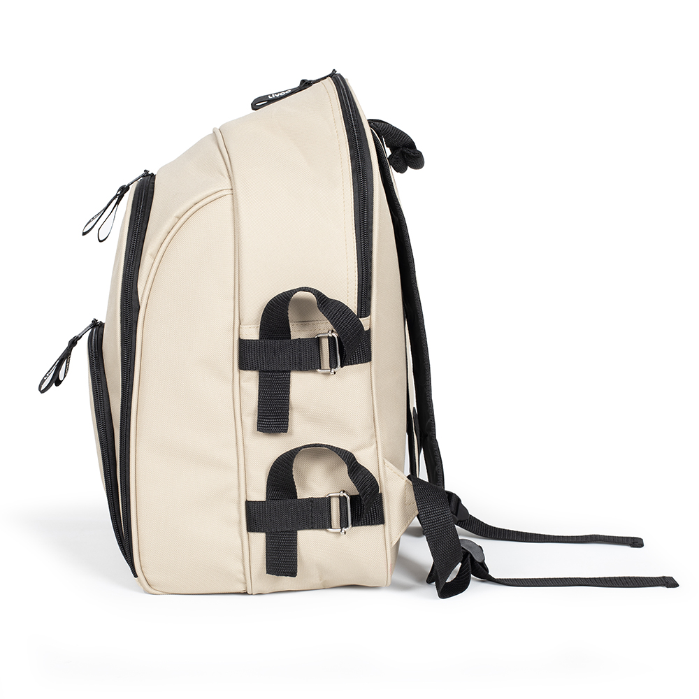 Sac à dos pique-nique 4 personnes - crème – Image 4
