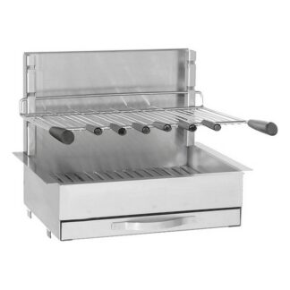 Barbecue à charbon grilloir 56 cm - inox
