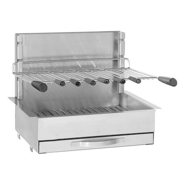 Barbecue à charbon grilloir 56 cm - inox