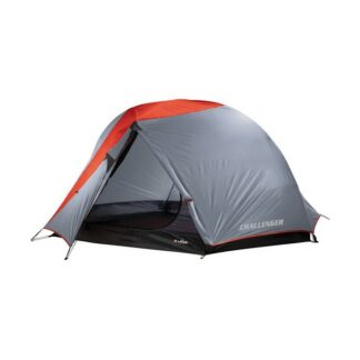 Tente Challenger 2 pers - gris et rouge