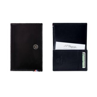 Etui cartes de visite Line D Cuir - noir