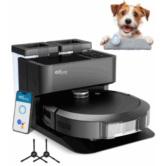 Robot aspirateur laveur connecté avec base de vidage All-in-one Z10 Plus