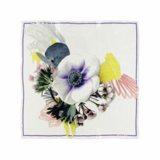 Foulard soie Madeleine - blanc