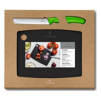 Planche à découper et un couteau de table - 2 pièces