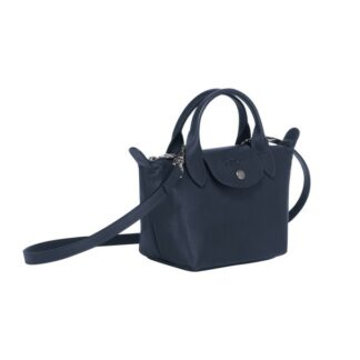 Sac porte main XS - LE PLIAGE CUIR - navy