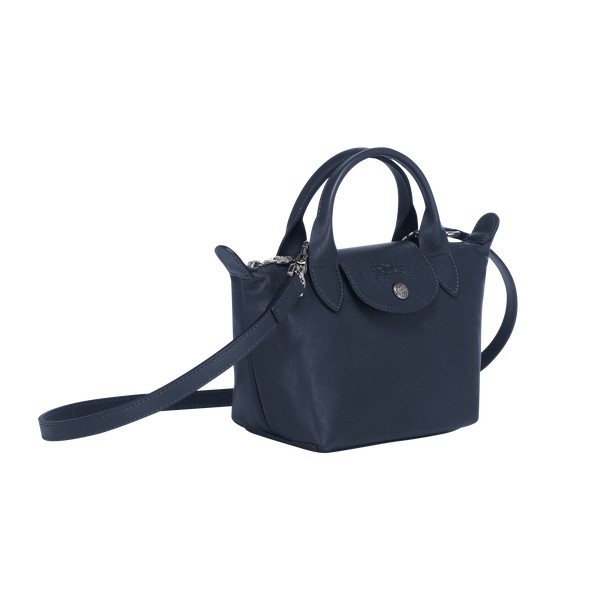 Sac porte main XS - LE PLIAGE CUIR - navy